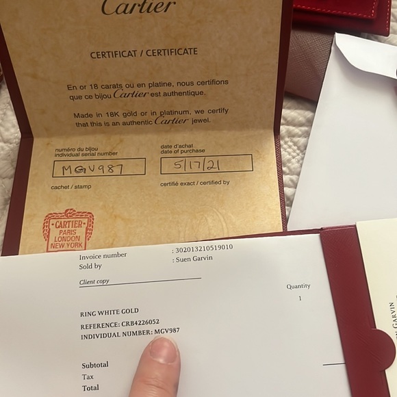 Cartier ring white gold - Picture 3 of 7